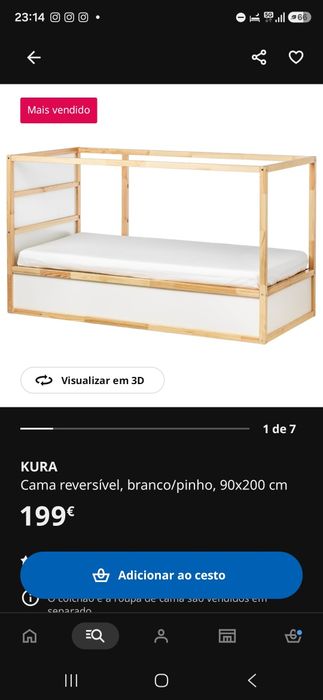 Cama reversível criança
