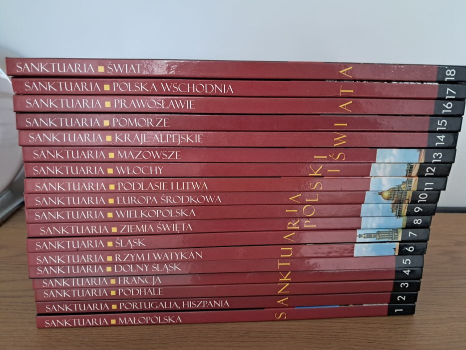 Zestaw książek sanktuaria Polski i świata