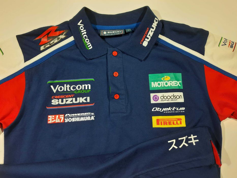 Спортивная футболка поло Suzuki Moto Racing