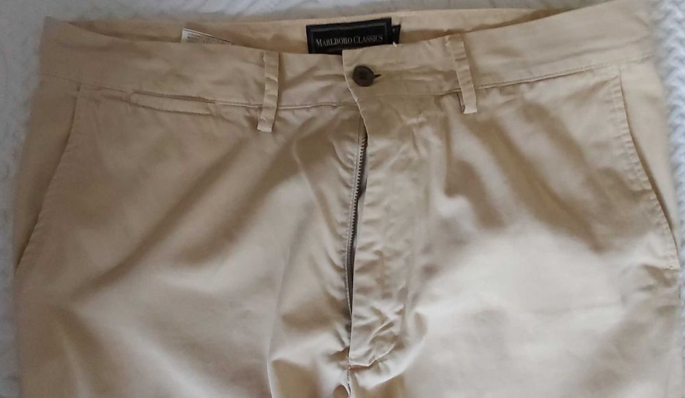 Calças Malboro - amarelo claro