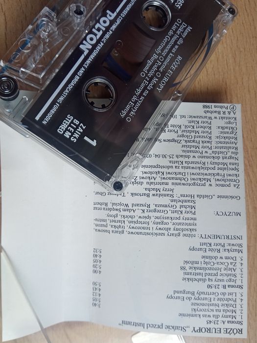 Roze Europy-Stancie przed lustrami, nowa oryginalna kaseta Polton1988