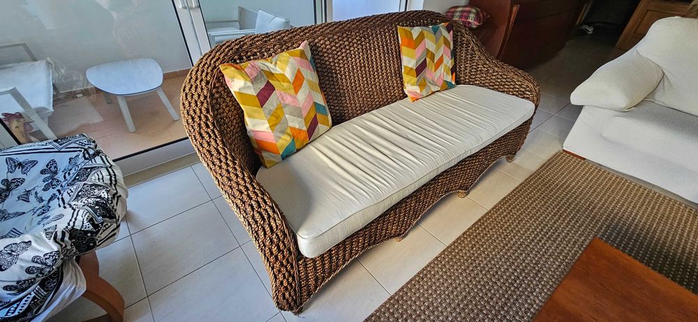 Conjunto de Sofas de Corda / Vime
