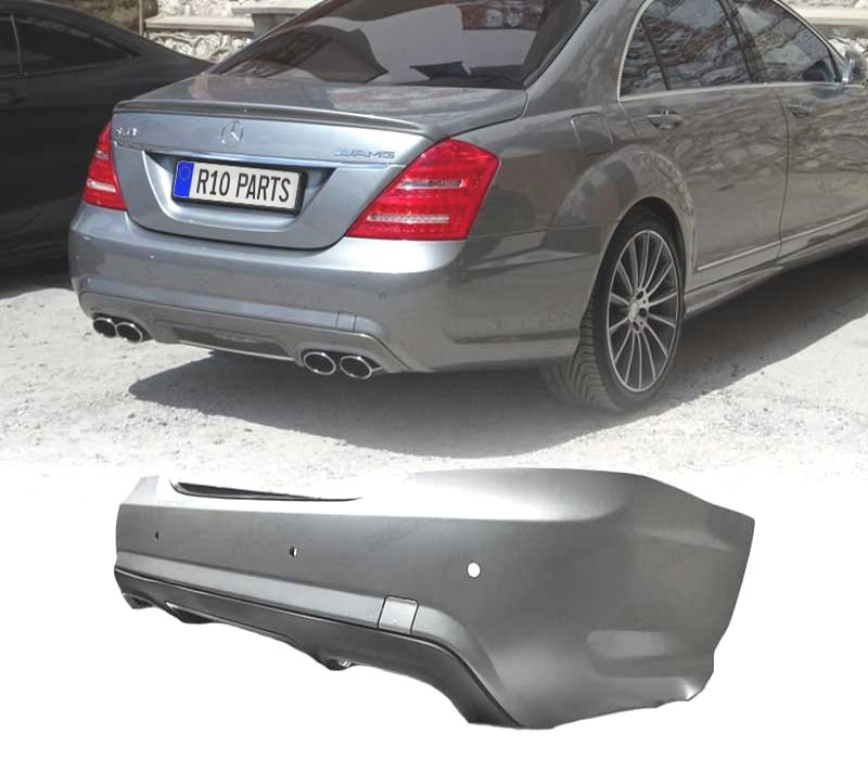 PARA-CHOQUES TRASEIRO MERCEDES CLASE S W221 05-11 LOOK AMG S65 PDC