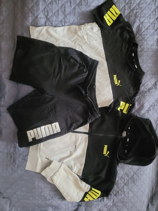 Zestaw bluza, t-shirt, spodenki PUMA rozm. 140