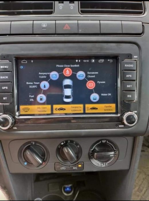 Rádio Android 14 com GPS Volkswagen/SEAT/Skoda (Artigo Novo)