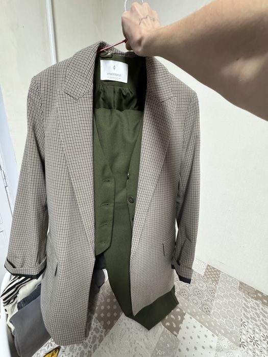 Костюм, брюки палаццо та жилетка