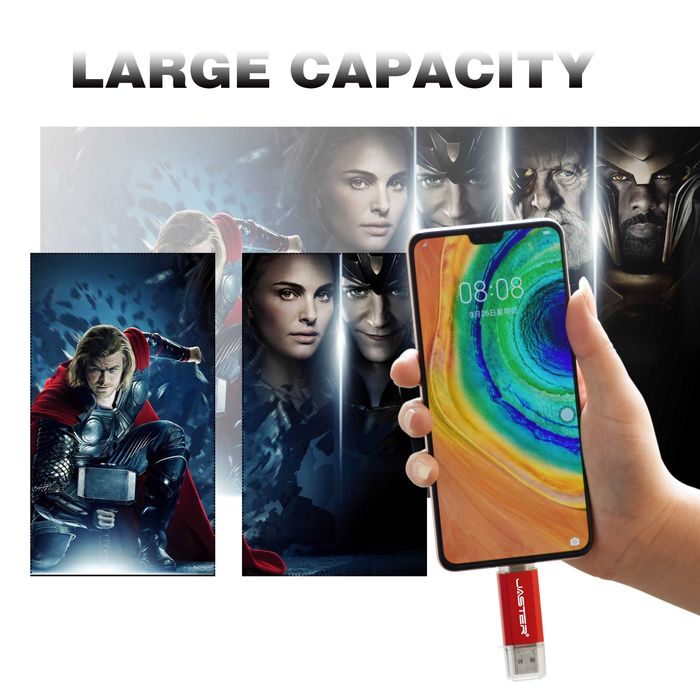 Flash Drive USB 3.0 Type-C 64Gb. Novo. Computador, Tablet, Telemóvel