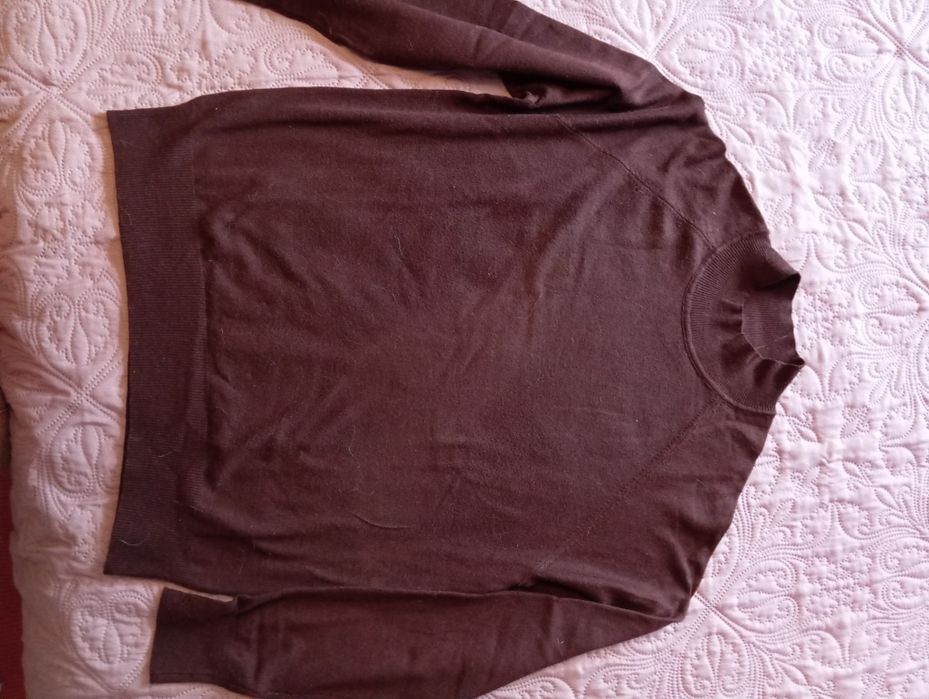 Vestido hippie lindo malha, 3 camisolas, 3 calças castanho terra