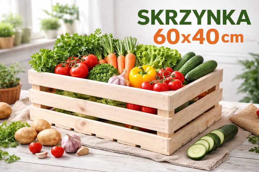 Skrzynka drewniana 60x40x20