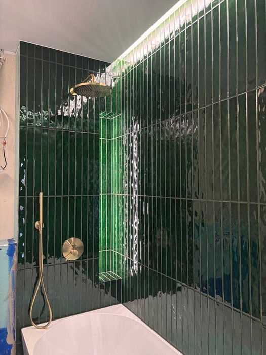 Płytka ścienna Azario Saona Green Glazura Połysk
