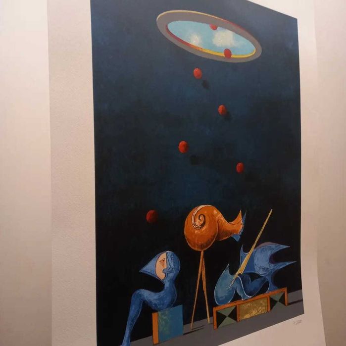 Serigrafia sobre papel autoria Cruzeiro Seixas e Alfredo Luz