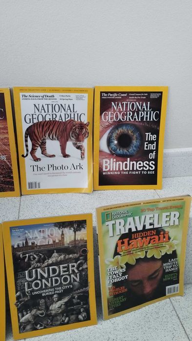 8 Revistas National Geographic (Edições de 2008 e 2016)