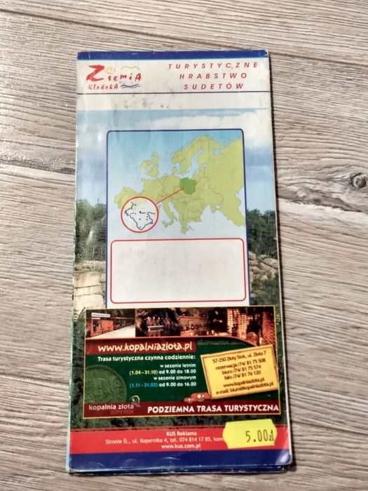 Mapa atrakcji turystycznych - Ziemia Kłodzka