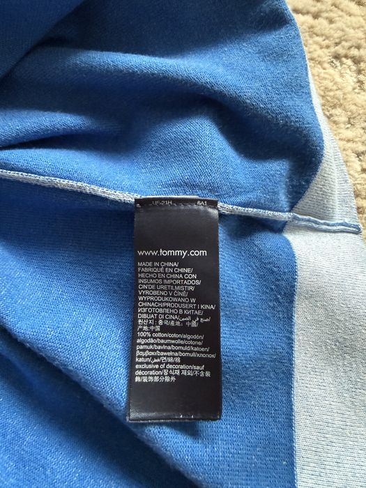Sweter Tommy Hilfiger Baby Blue Small Logo Sweater Nowsza kolekcja 2020