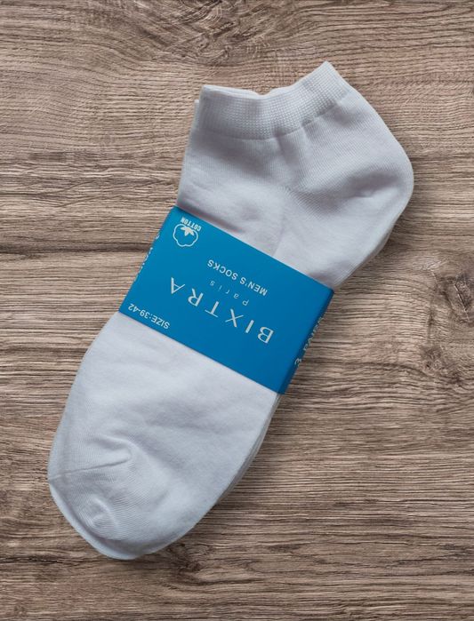 Skarpety męskie bawełniane Stópki białe