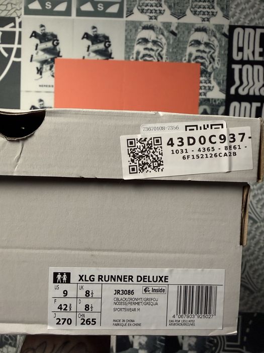 100% ОРИГІНАЛ! Кросівки Adidas XLG Runner Deluxe us9 42 2/3