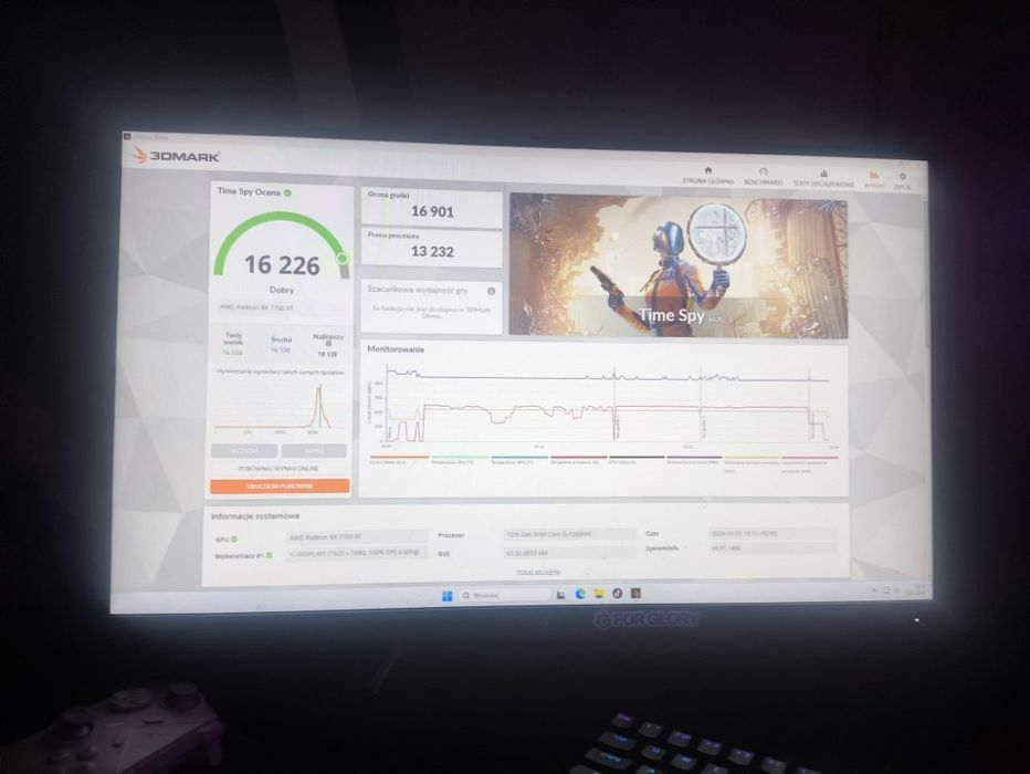 PC i5 12600KF, 32GB ram 4400cl19, RX7700XT, 1TB SSD , WIN 11