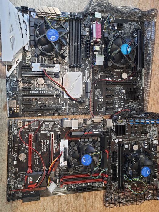 Материнские платы тушки майнинг MSI ASUS BTC GIGABYTE BIOSTAR