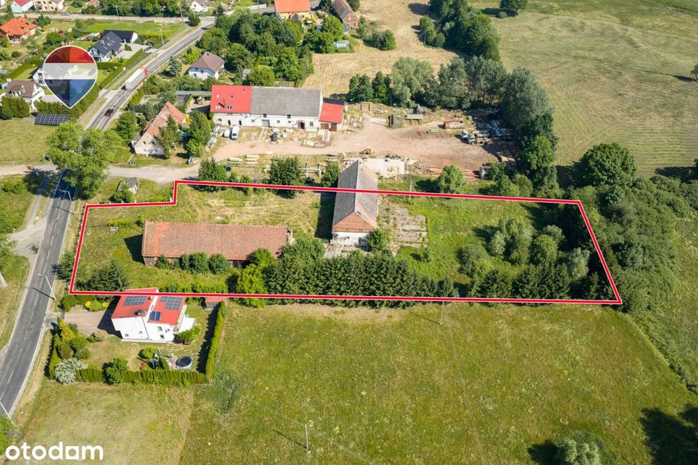 Dwa budynki magazynowo-produkcyjne + działka 6.496 m²