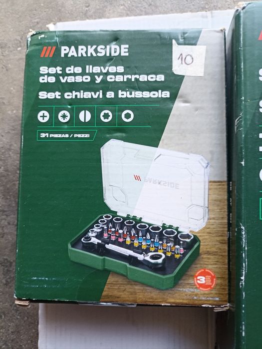 Roquetes e chaves de precisão Parkside e Bosch