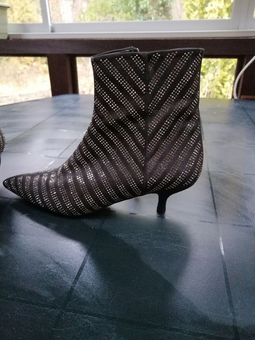 Botki czarne Zara Basic 38