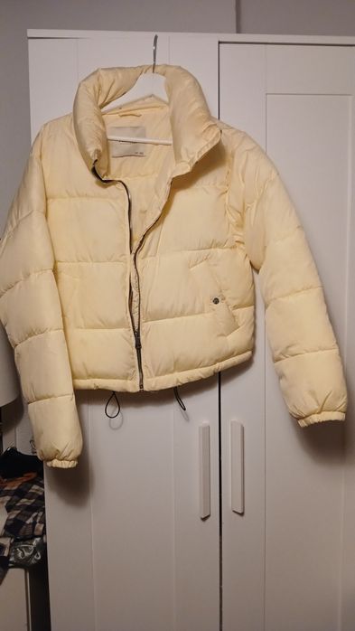 Blusao de penas da pull and bear S