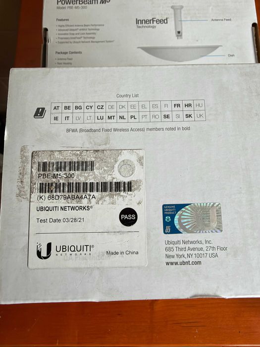 Ubiquiti PowerBeam PBE-M5-300 - para, komplet