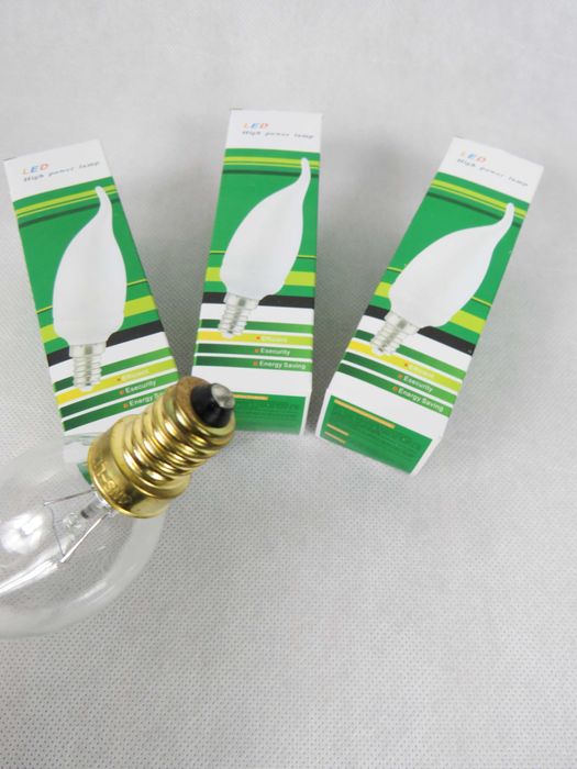 żarówka LED E14 6W żarówka płomień - ciepły biały - żarówka świeca