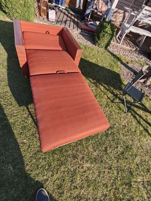 Fotel rozkładany amerykanka PRL