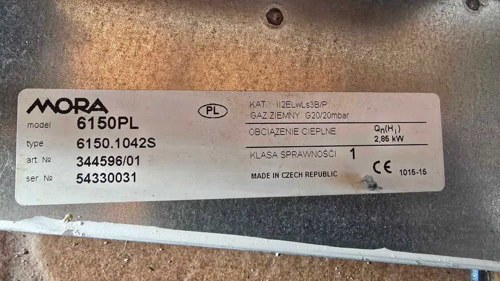 Piecyk gazowy MORA 6150PL