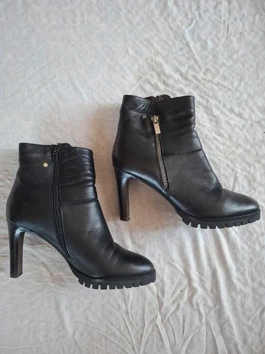 Czarne botki vintage
