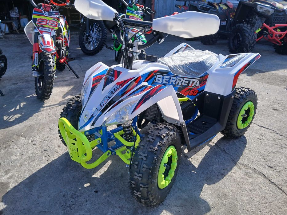 Mini quad kład spalinowy do nauki jazdy dzieci 5plus BERETTA 50cc takze w niedzielę