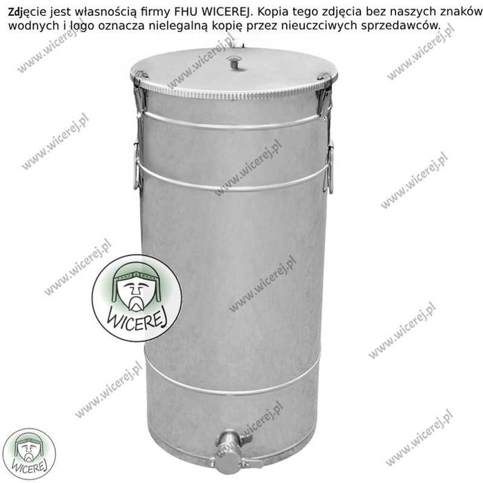 PREMIUM Odstojnik do miodu 100L z ZATRZASKAMI nierdzewny kwasoodporny