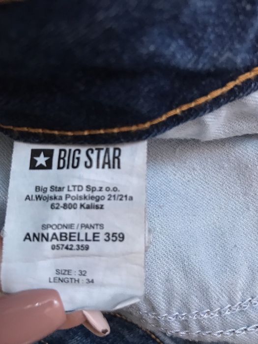 Jeansy niebieskie Big Star