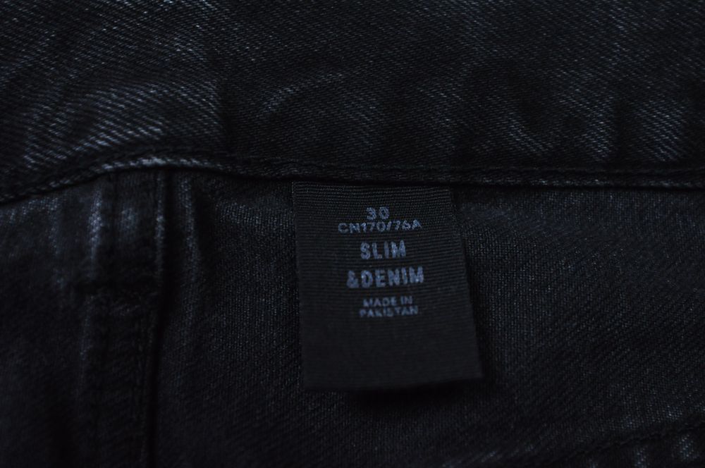 H&M джинсы мужские рваные тёмно серые