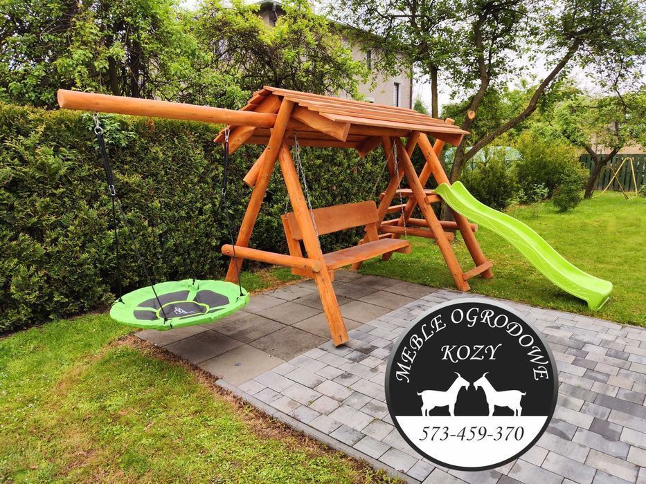 NOWY CENNIK Meble ogrodowe drewniane góralskie. Lite drewno ławka stół