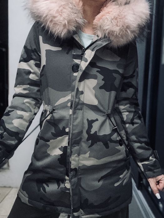 Płaszcz zimowy moro MAMA and CÓRKA x2