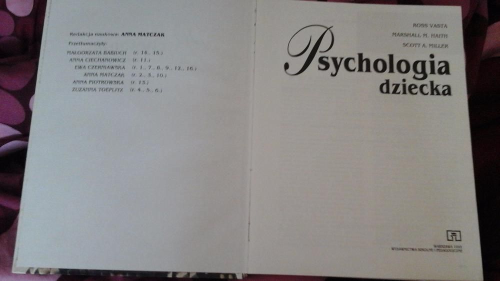 Psychologia dziecka WSiP Ross Vasta Haith Miller