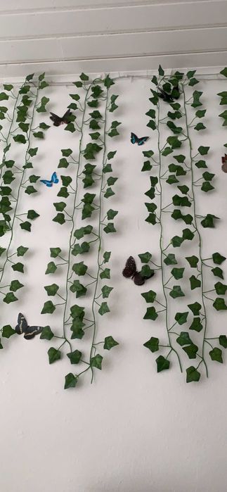 Sztuczny bluszcz 50 m na ścianę balkon taras dekoracja 50 metrów