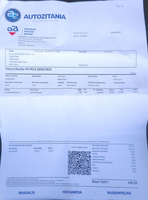 Alternador Toyota Yaris