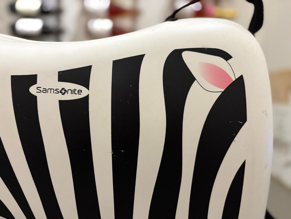 Mala de viagem samsonite crianca zebra