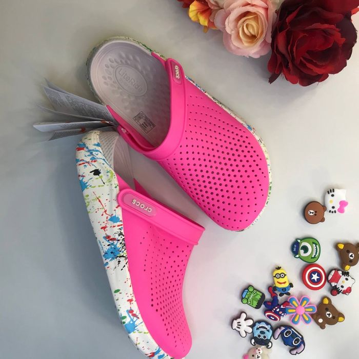 Кольорові крокси crocs literide клякс кроксы цветная подошва