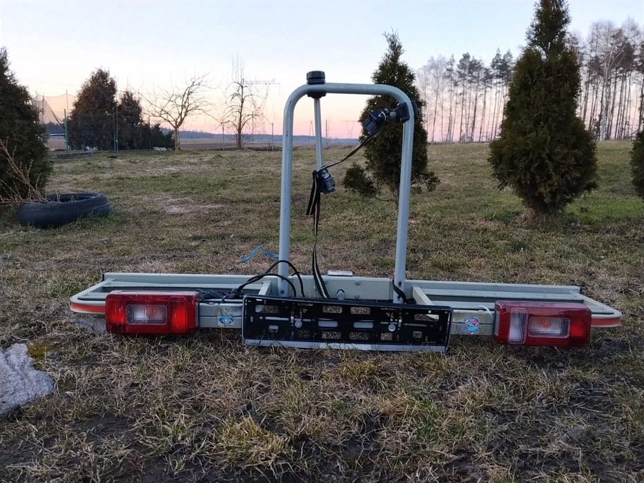 Bagażnik na hak na dwa rowery