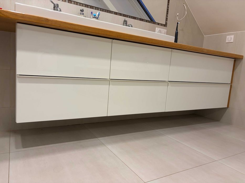 Szafki łazienkowe i zlew IKEA
