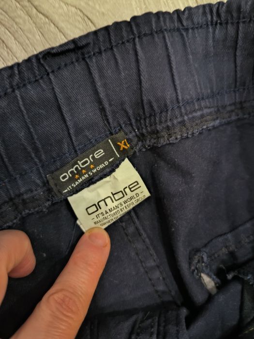 Czarne spodnie męskie asymetria rozmiar XL