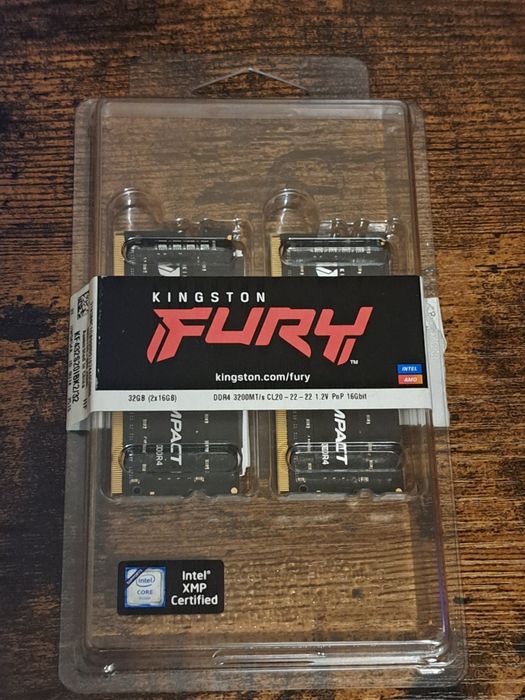 Ram 32GB(2 po 16GB) DDR4 SODIMM CL 20 3200MHz Kingston fury impact