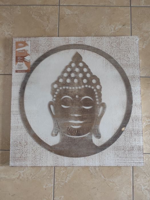 Quadro Buda pintado á mão Novo