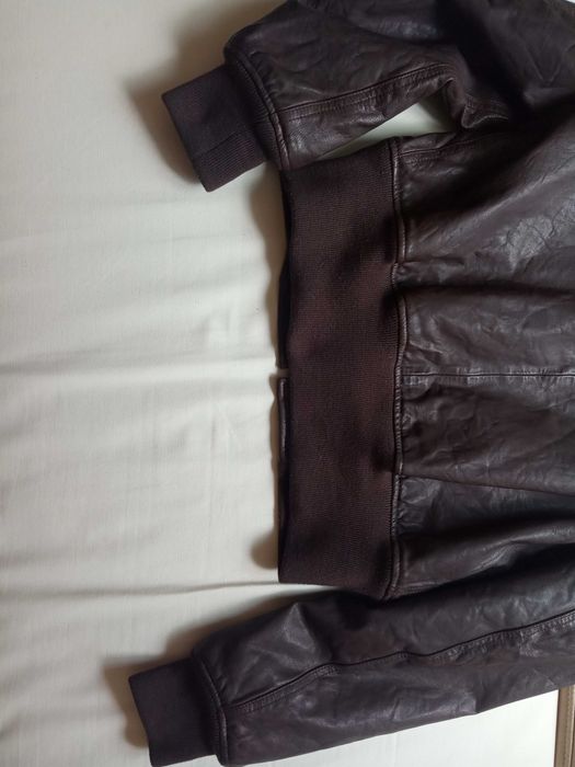 alpha industries  MA-1 damska skóra flek pilotka S size jak nowa