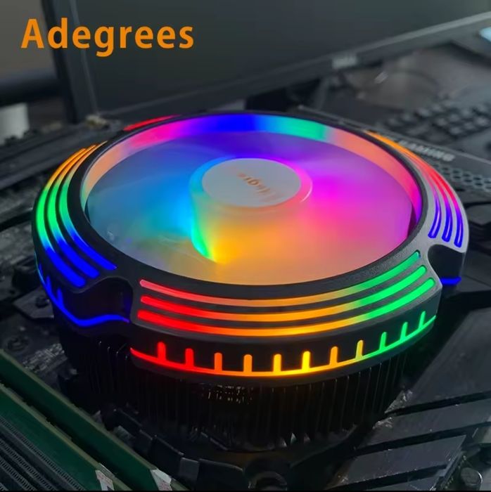 Кулер для процессора 120мм RGB 4pin 110W TDP AMD/Intel
