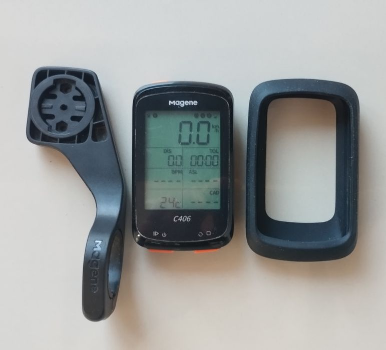 Licznik rowerowy Magene C406 + uchwyt + gumowy case